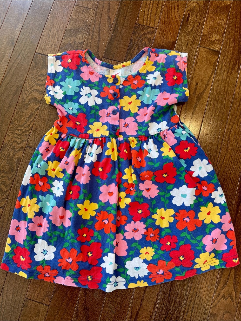 Hanna Andersson Navy Floral Cotton Dress